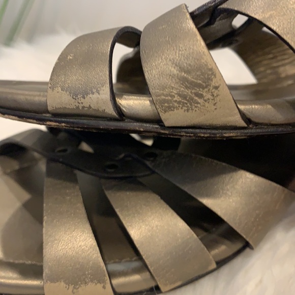 EUC Cole Haan Metallic Slip-On Sandals 8B - Picture 9 of 9